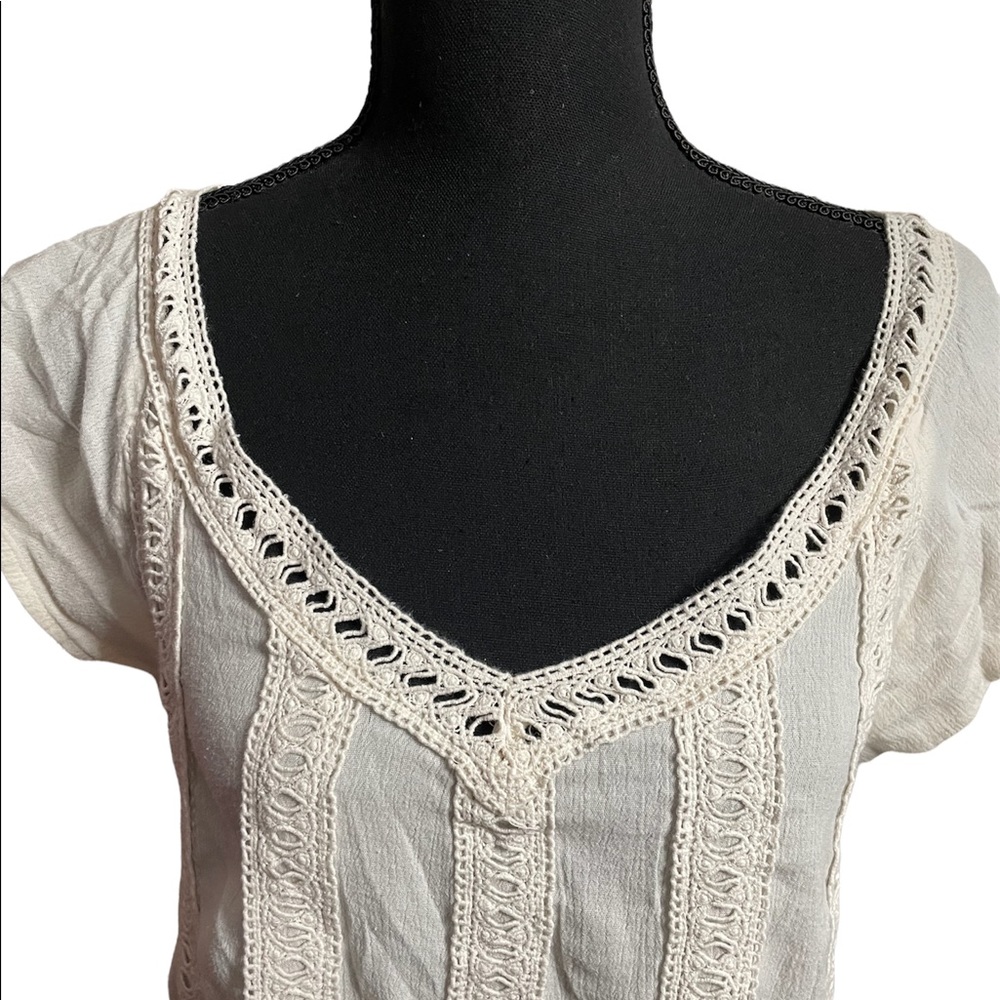 Hollister Boho White Blouse - Picture 3 of 5